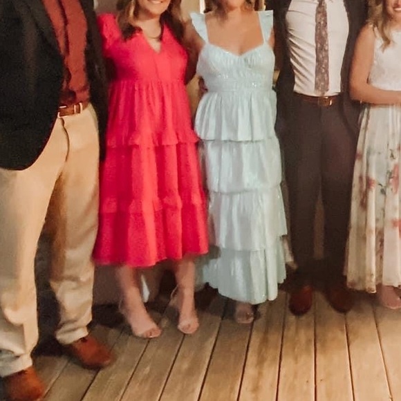 Amanda Uprichard Chamomile Dress In Cerise - Picture 2 of 4